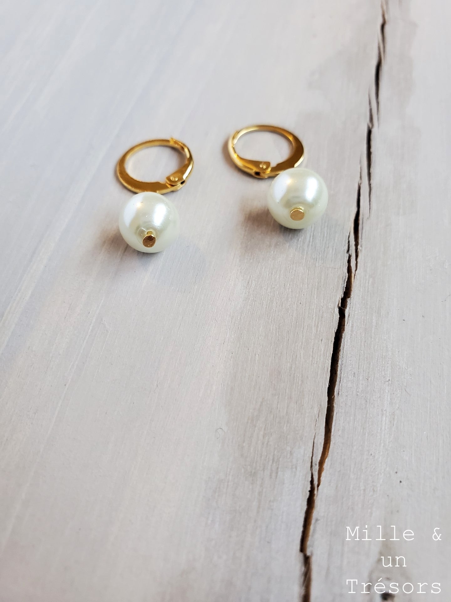 Boucles d'oreilles «Camélia»