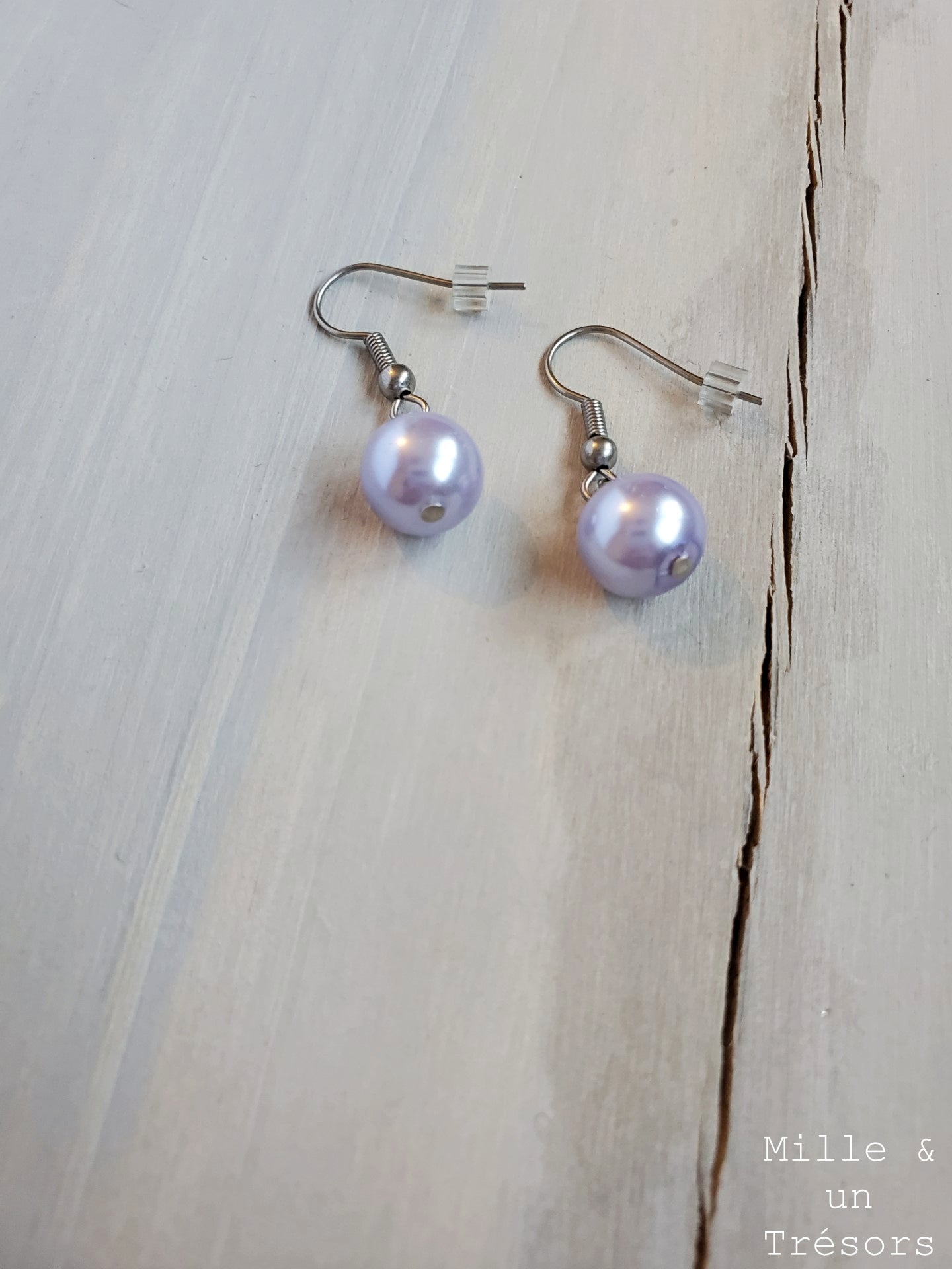 Boucles d'oreilles «Lilas»