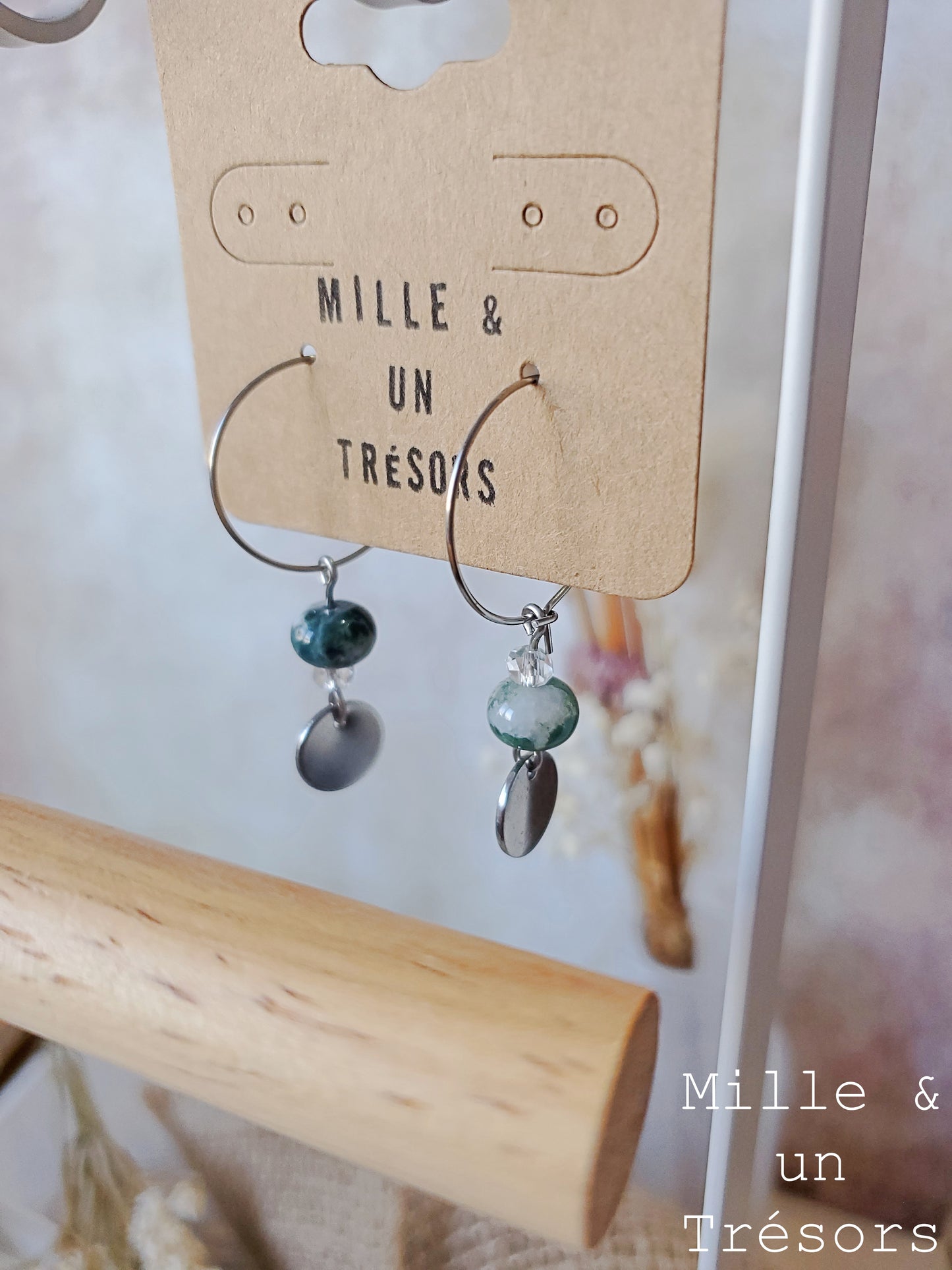 Boucles d'oreilles - Agate