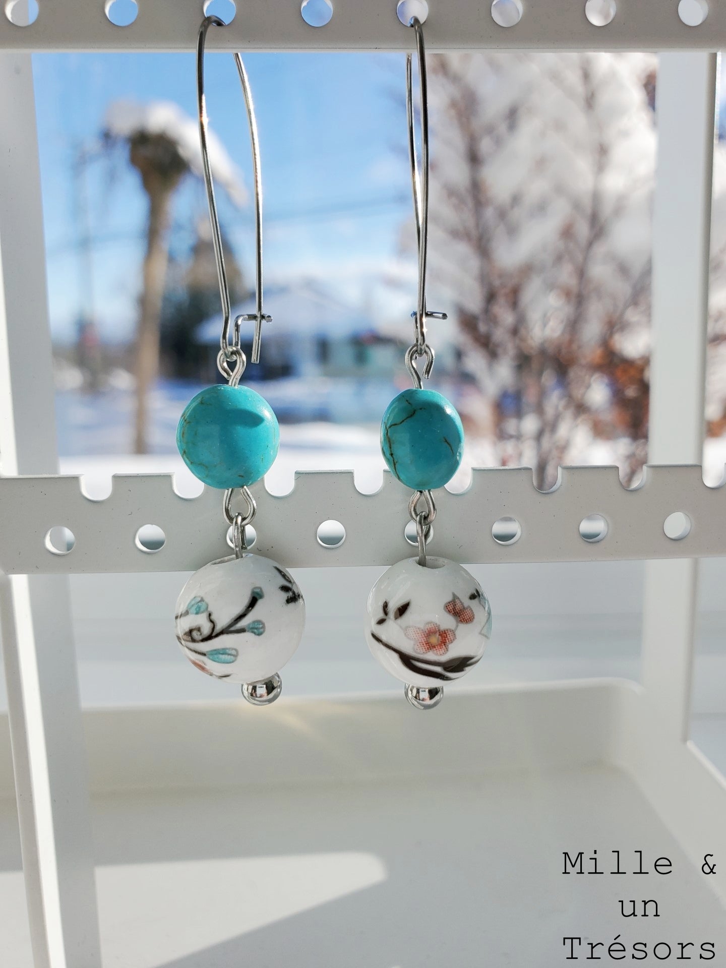 Boucles d'oreilles «Asie»
