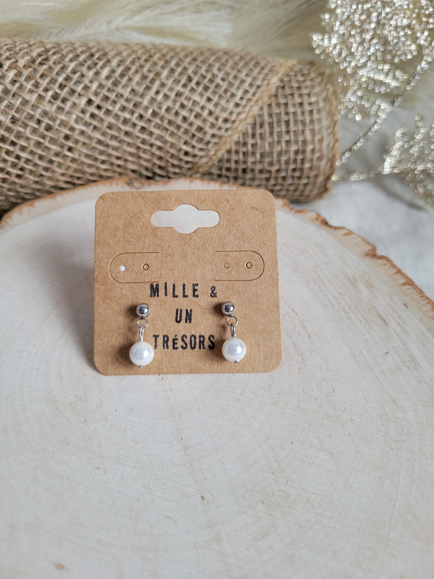 Boucles d'oreilles - Alice argent
