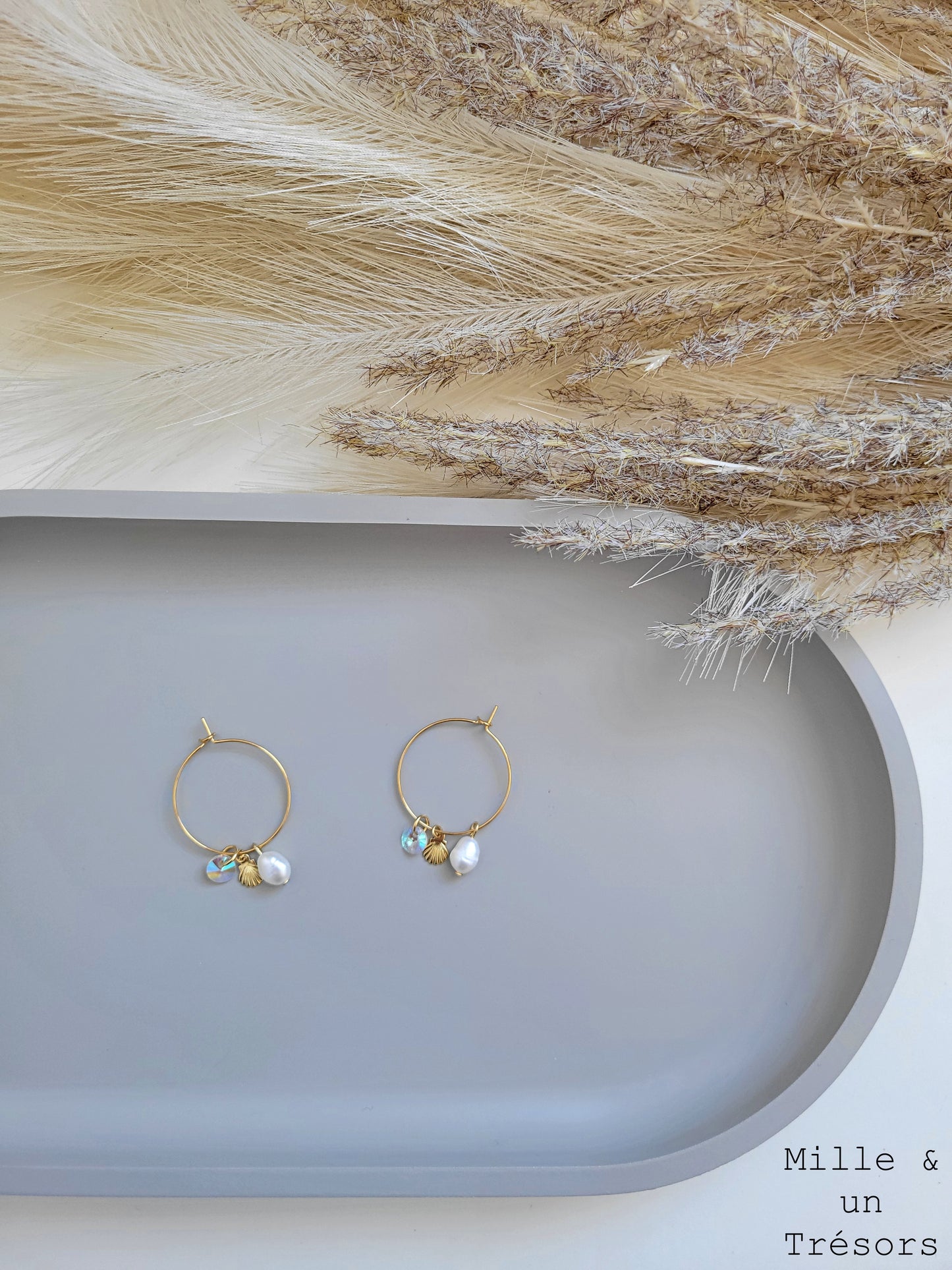 Boucles d'oreilles - Vague