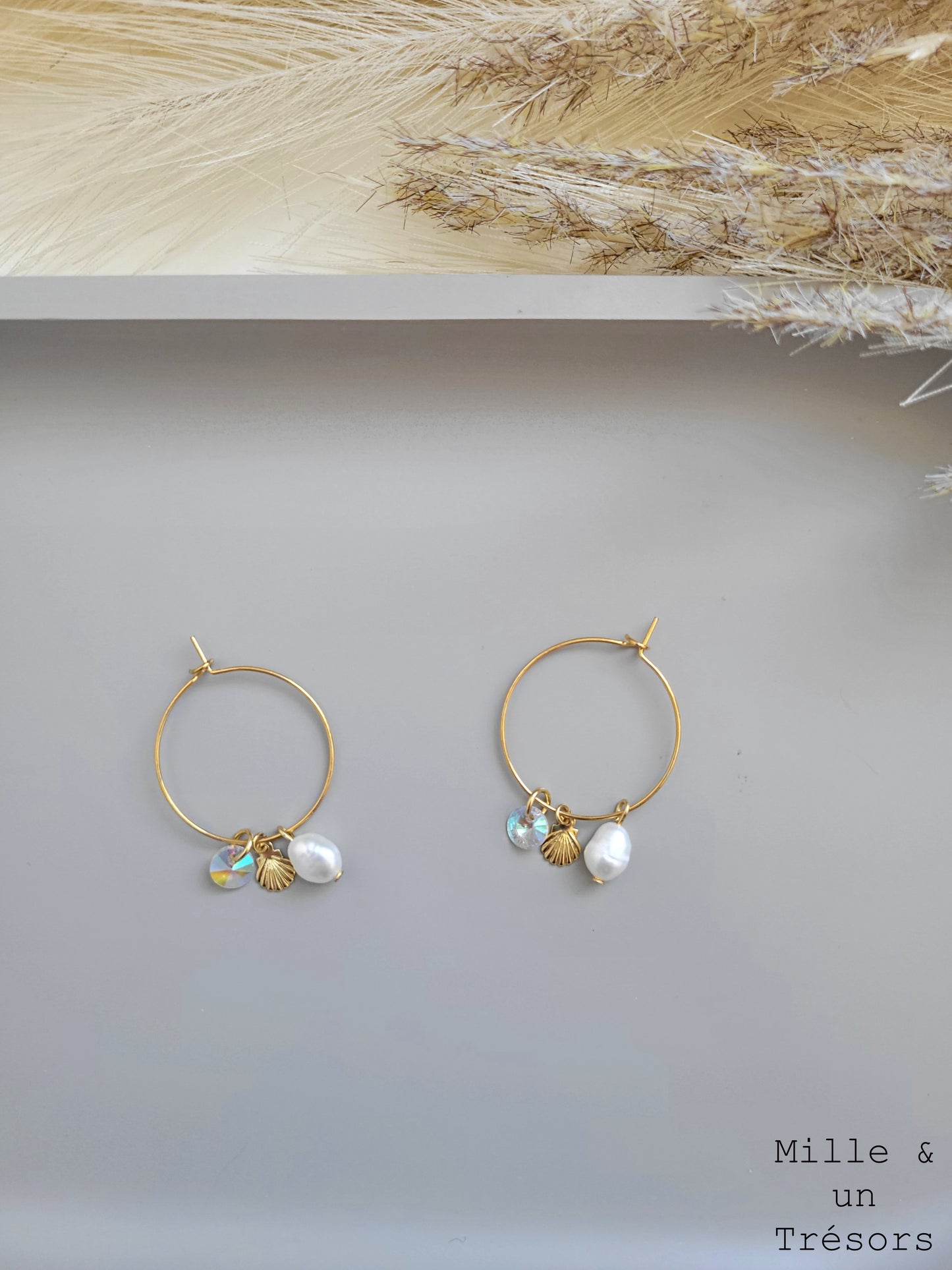 Boucles d'oreilles - Vague