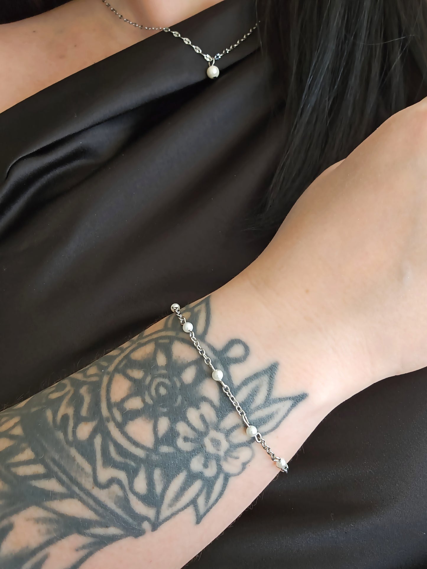 Collier - Roseline argent