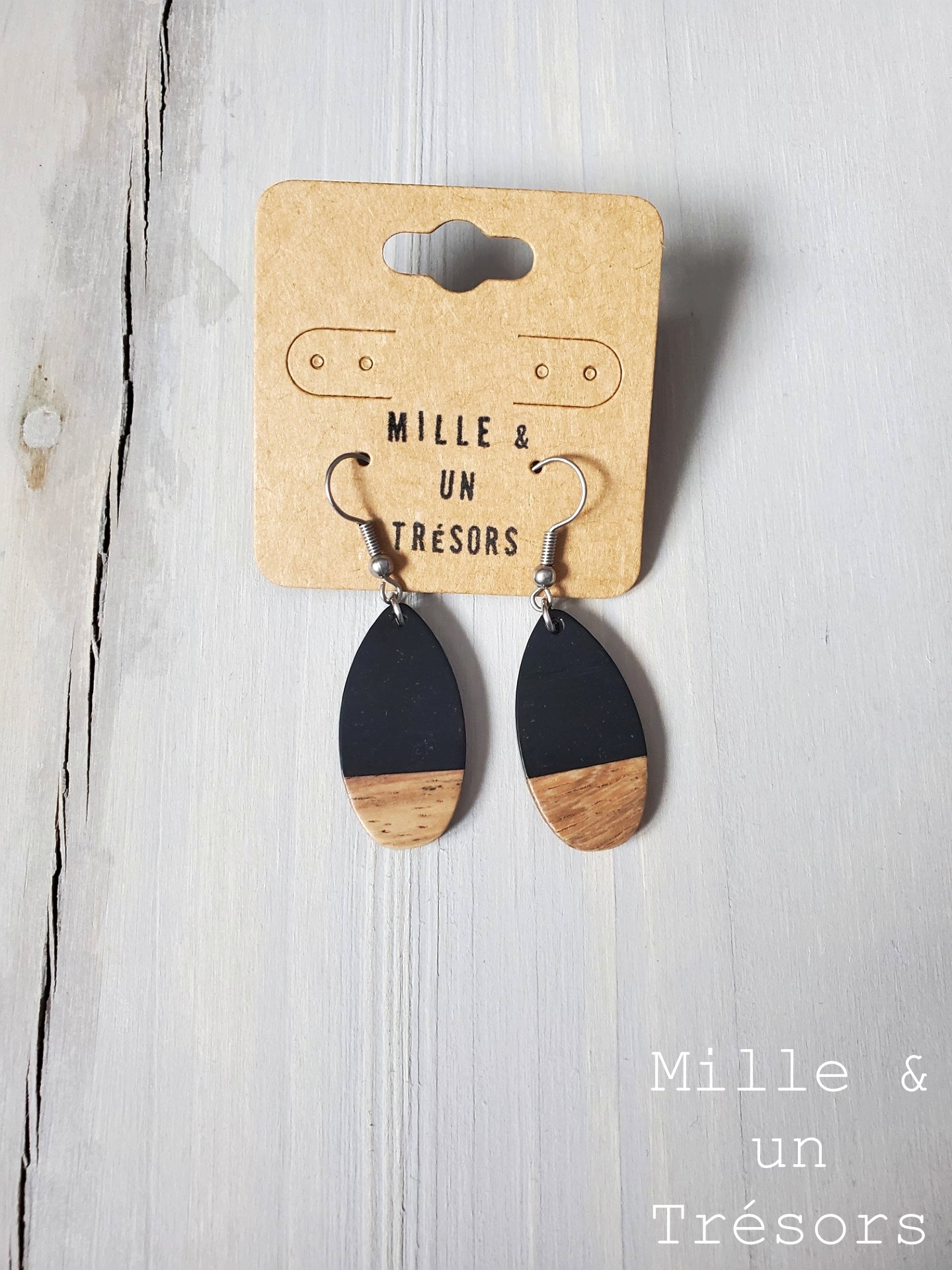 Boucles d'oreilles - Latté