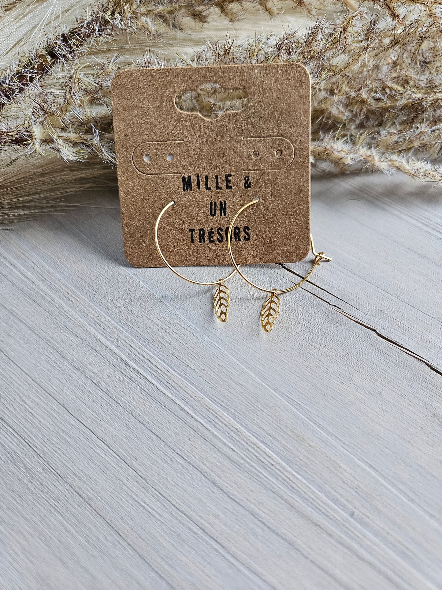 Boucles d'oreilles - Feuilles