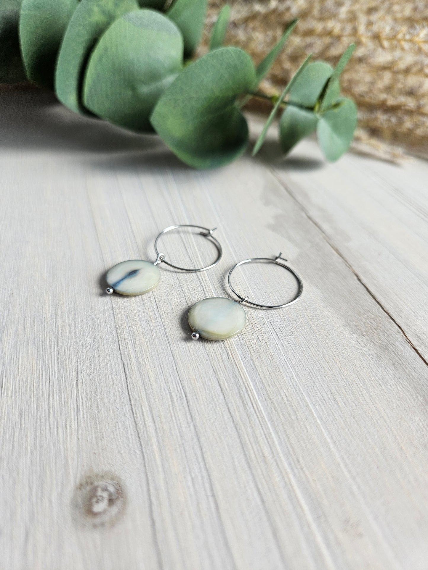 Boucles d'oreilles - Rivage argent