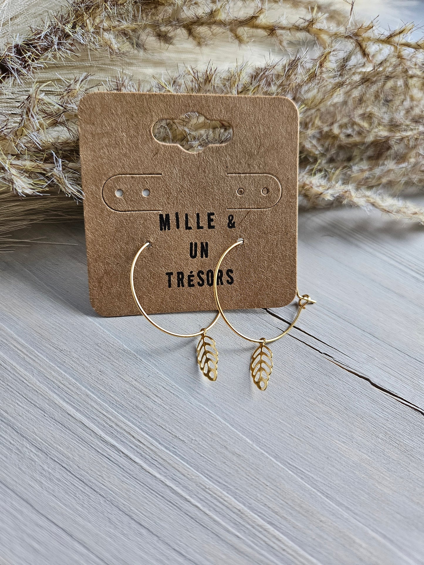 Boucles d'oreilles - Feuilles