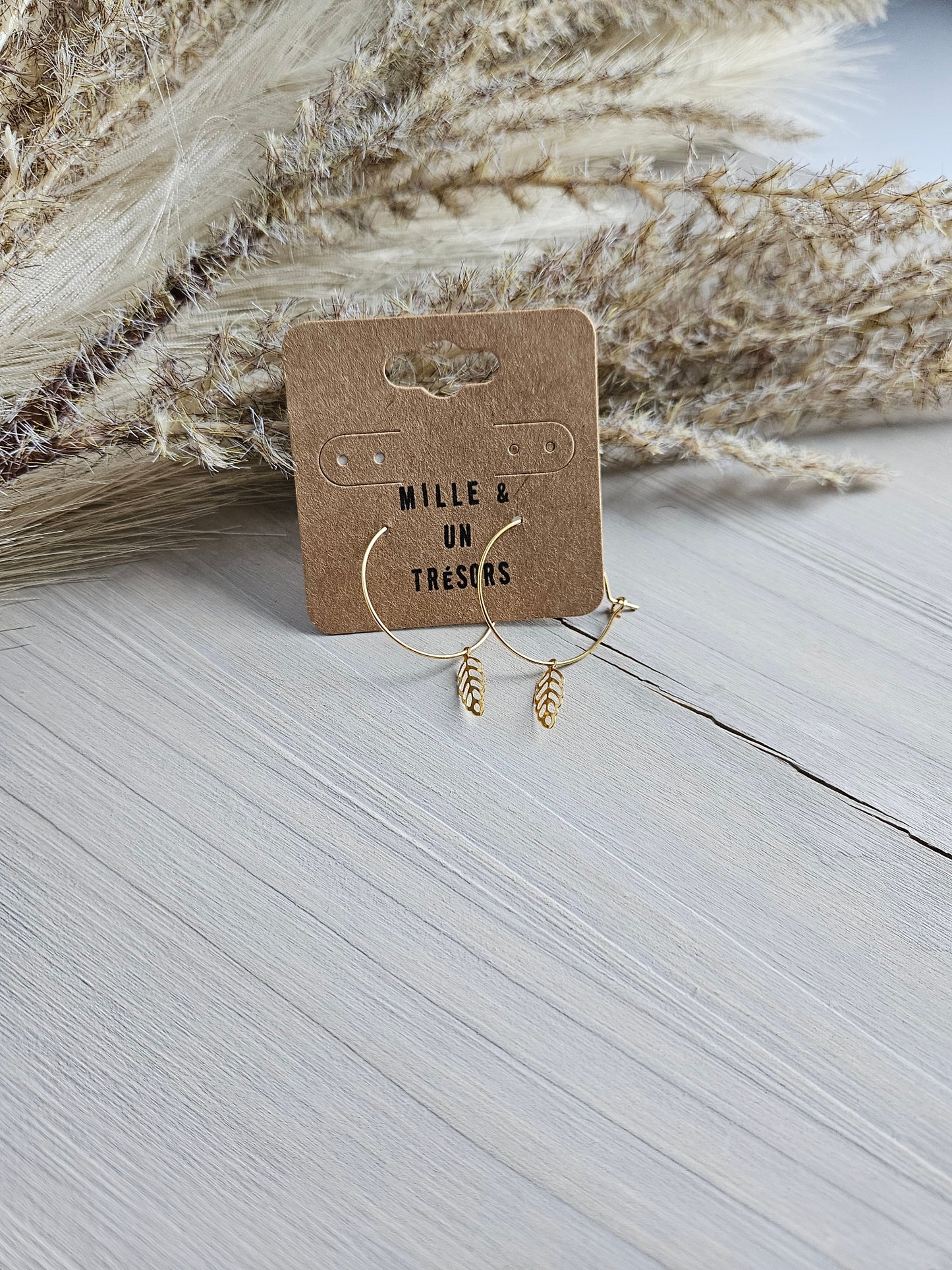 Boucles d'oreilles - Feuilles