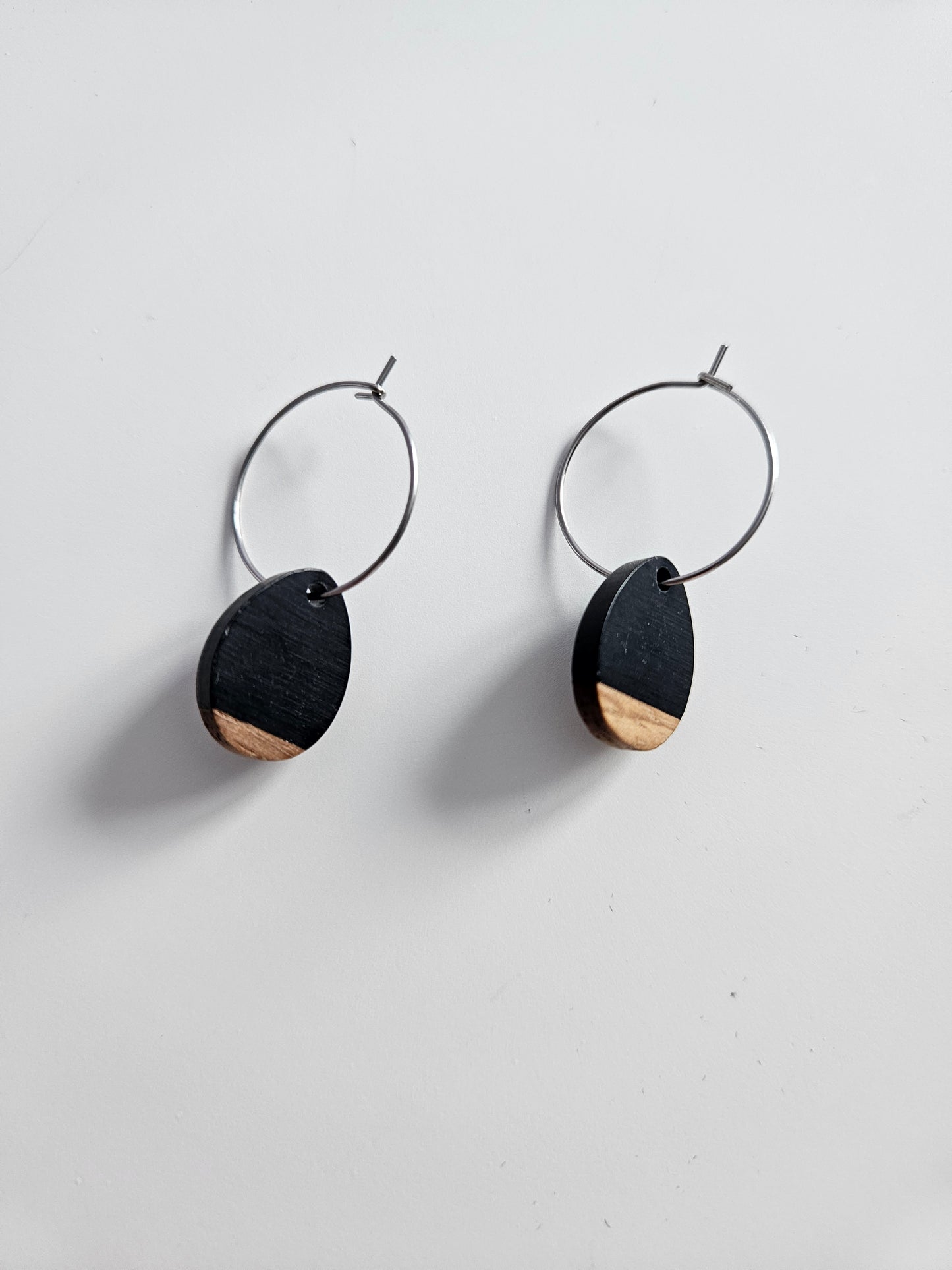 Boucles d'oreilles - Peach (noir)
