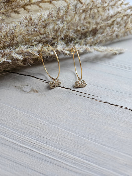 Boucles d'oreilles - Lotus