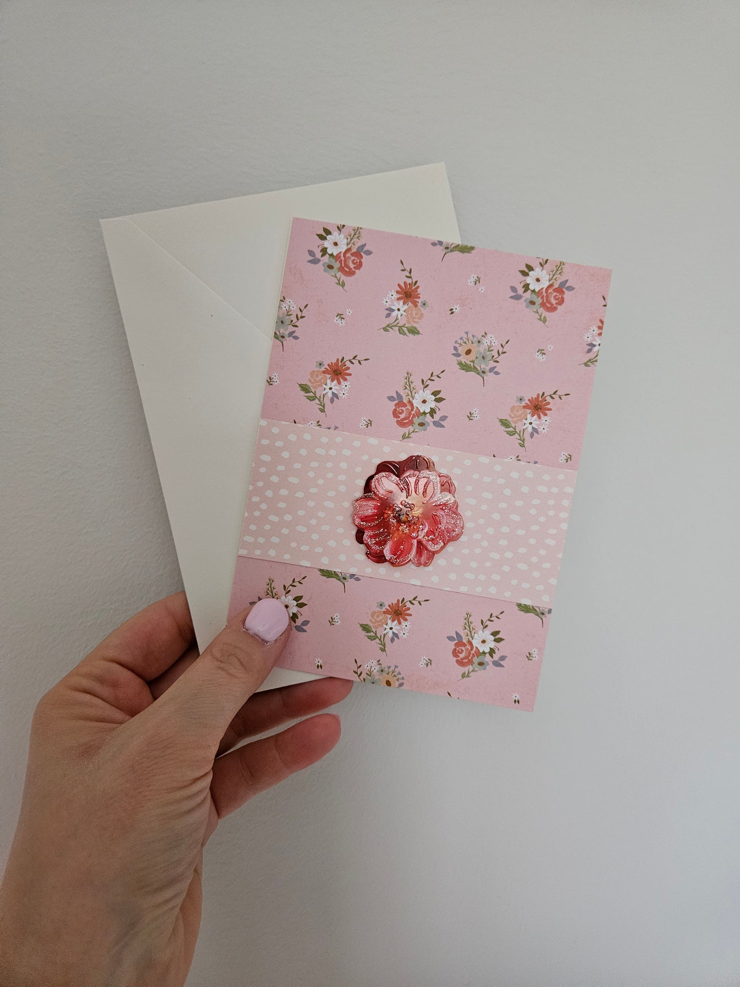 Carte de souhaits - Rose