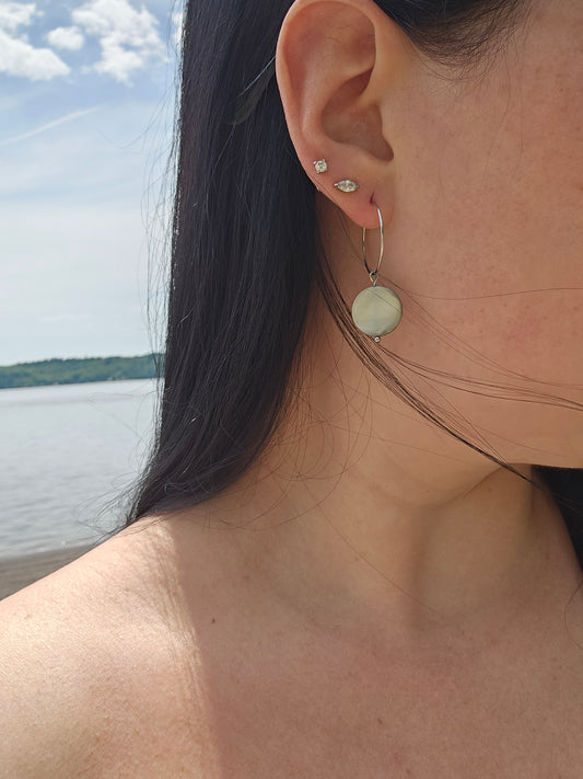 Boucles d'oreilles - Rivage argent