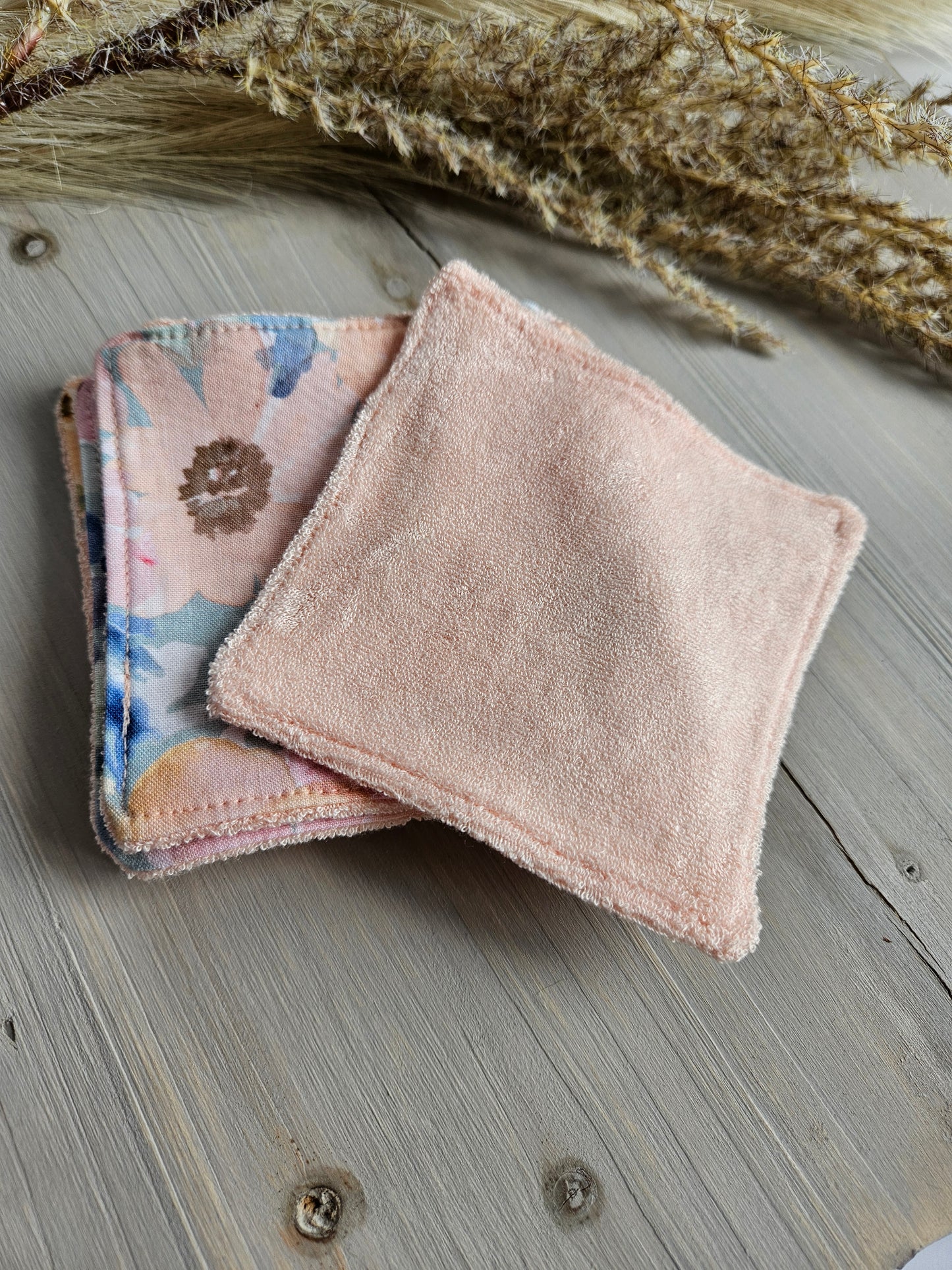 Lingettes démaquillantes lavables - Fleurs d'été