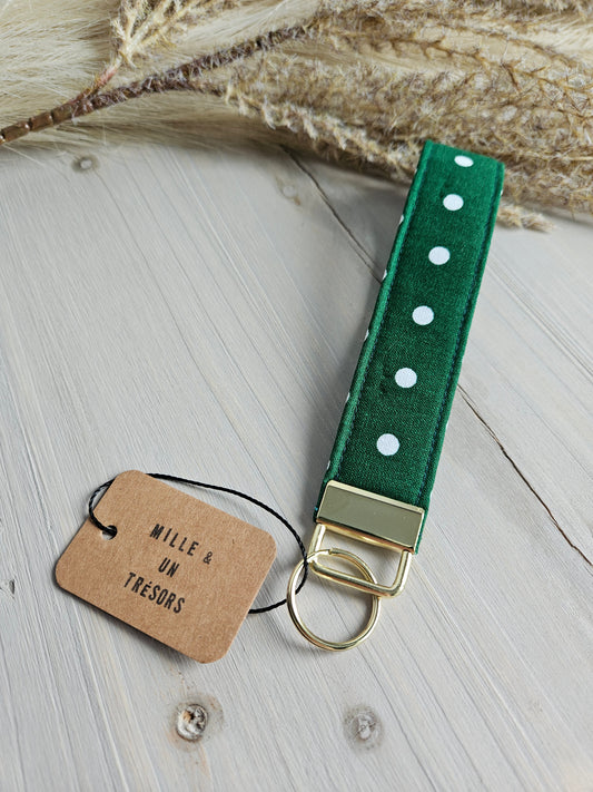 Porte-clé- Pois verts