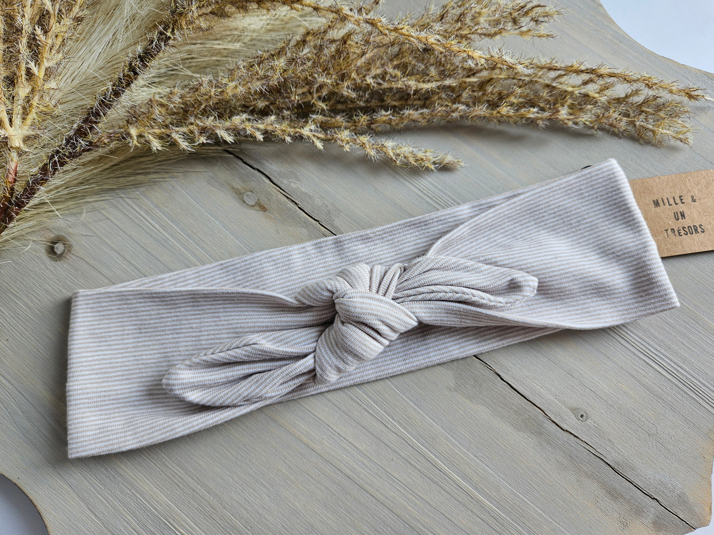Bandeau - Ligné beige