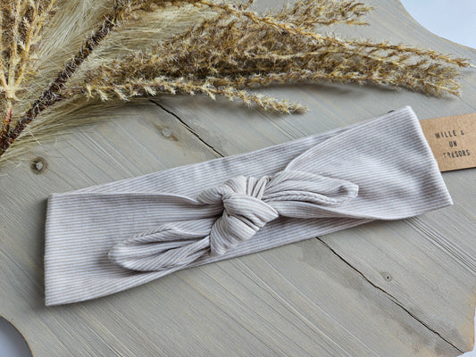 Bandeau - Ligné beige