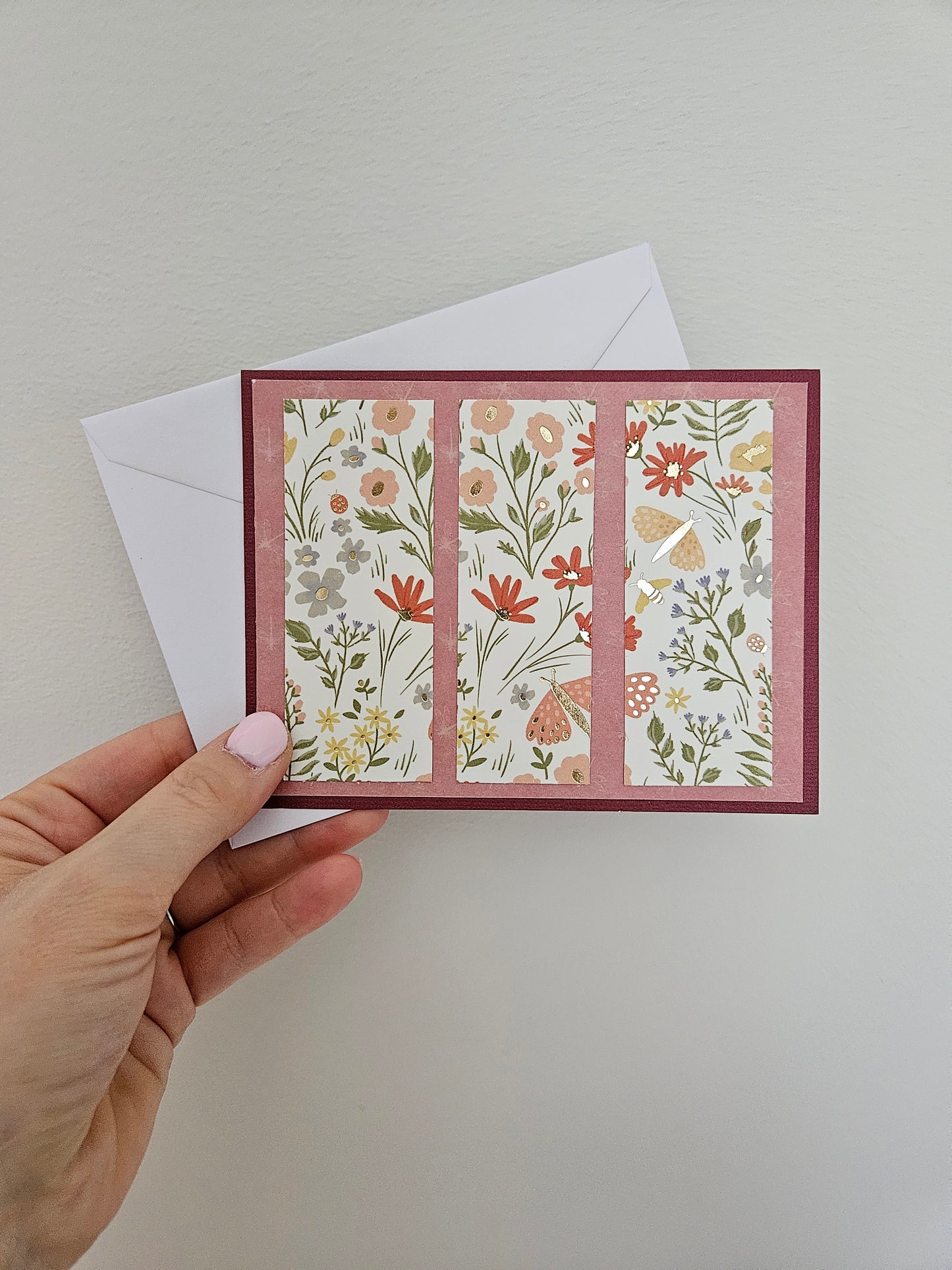 Carte de souhaits  - Fleurs colorées